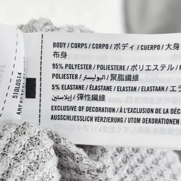 Gilly Hicks Women's Light Gray Dreamworthy Waffle Wide-Leg Pants - XL - Picture 6 of 7